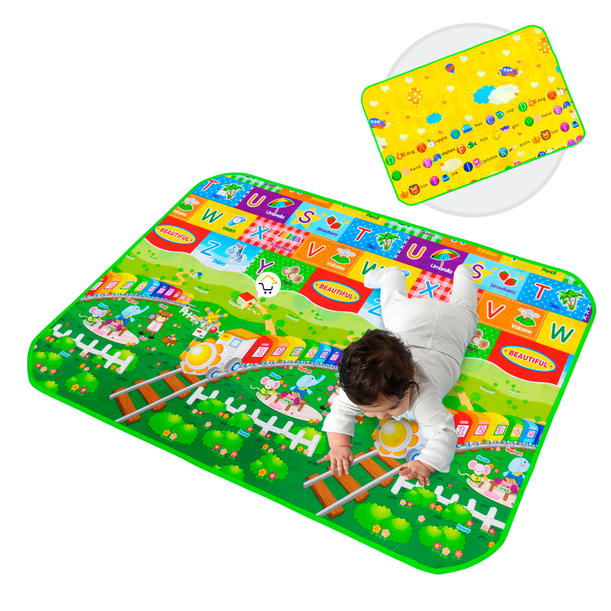 Miniatura 2 de Tapete Infantil Grande 2 En 1 Pj67